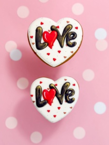№129 Серце LOVE  "Валентин"